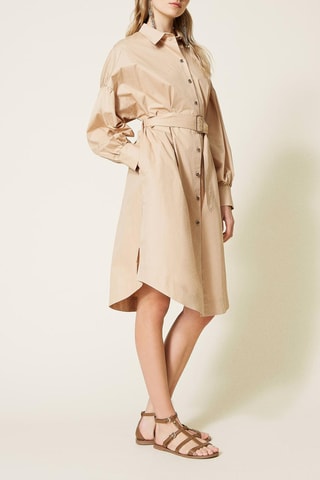 Robe chemise Beige