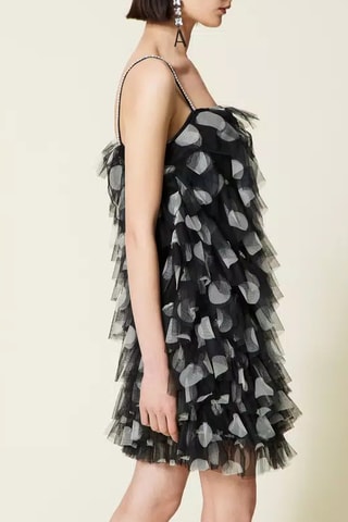 Robe volantée - Noir