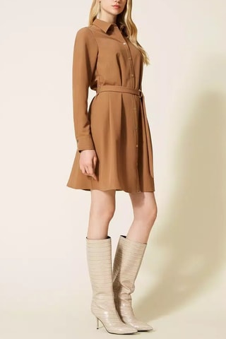 Robe chemise - Camel
