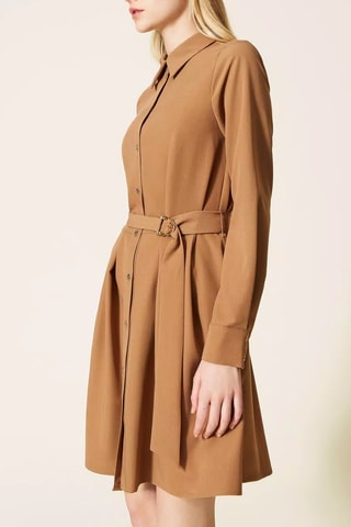 Robe chemise - Camel
