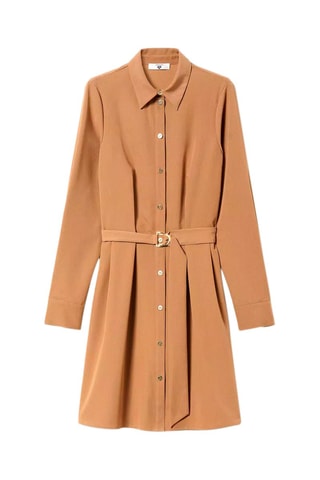 Robe chemise - Camel