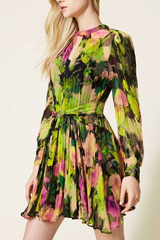 Robe patineuse - Vert et noir