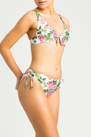 Haut de maillot - Blanc et rose