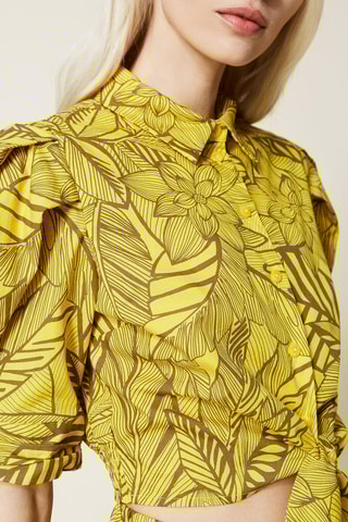 Chemisier noué Jaune