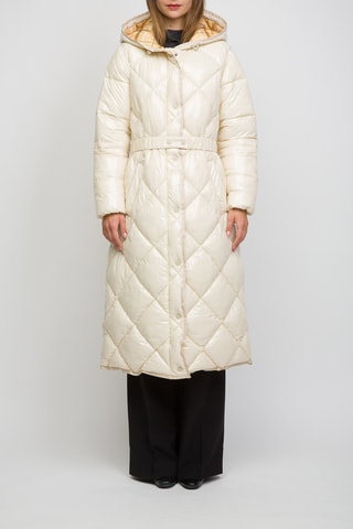 Doudoune longue - Ecru