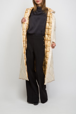 Doudoune longue - Ecru