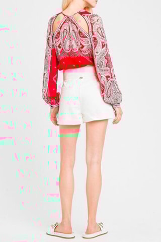 Blouse Rouge et blanc