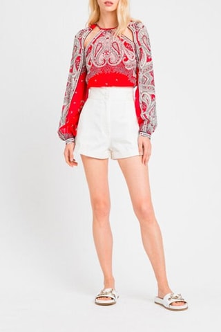 Blouse Rouge et blanc