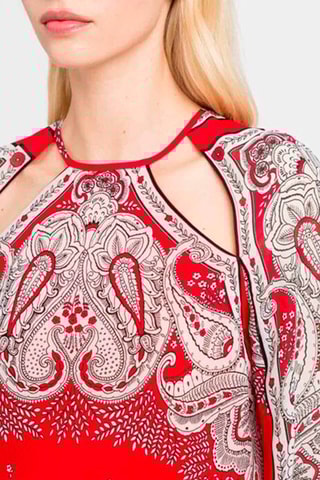 Blouse Rouge et blanc