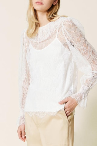 Blouse en dentelle Blanc