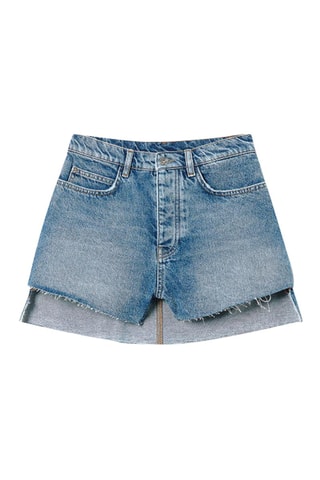 Jupe-short en jean Bleu