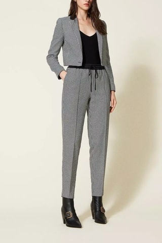 Pantalon en laine - Noir et blanc