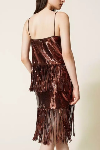 Jupe droite - Marron