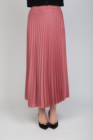 Jupe plissée taille haute - Rose