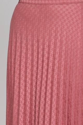 Jupe plissée taille haute - Rose