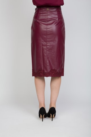 Jupe midi - Bordeaux