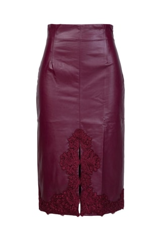 Jupe midi - Bordeaux