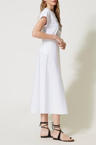 Jupe portefeuille - Blanc