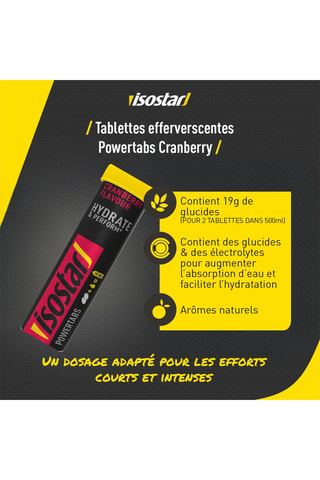 10 cachets Powertabs Fast Hydration Cranberry - 120 g