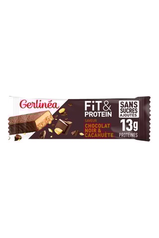 15 x Barre protéinée Chocolat noir et Cacahuètes - 45 g