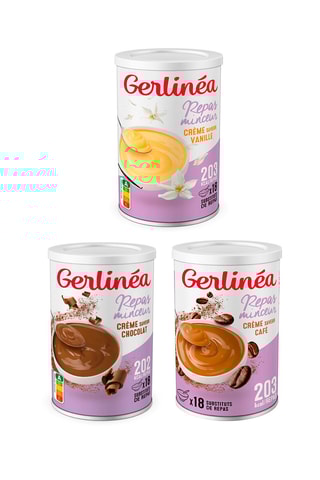 Pack crème repas chocolat, vanille et repas minceur café