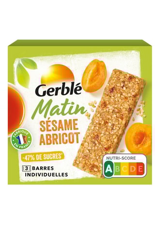 10 x Barres Matin sésame abricot - 120 g