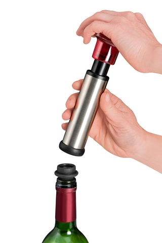 Pompe à vide avec 3 bouchons en acier inoxydable Aero