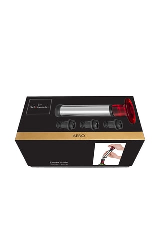 Pompe à vide avec 3 bouchons en acier inoxydable Aero