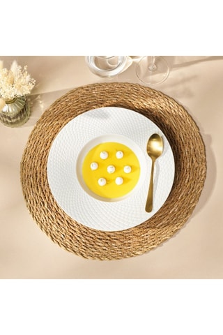 6 assiettes creuses en porcelaine Sherane - 20 cm