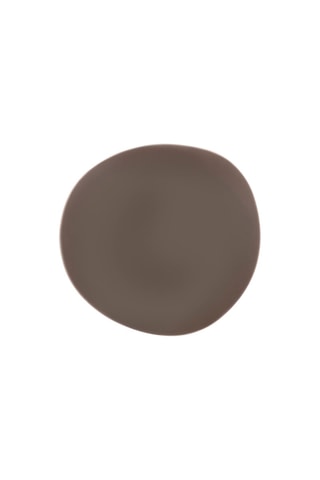 Service en porcelaine Sven marron - 18 pièces