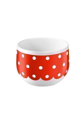 6 Porseleinen Verrines Plumetis