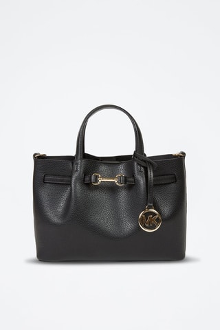 Sac à main en cuir Carson - Noir