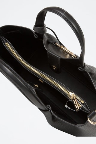 Sac à main en cuir Carson - Noir