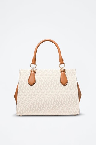 Handtas - Ecru en camel