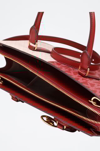 Handtas - Rood en Poederroze