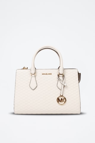 Leren Handtas - Ecru