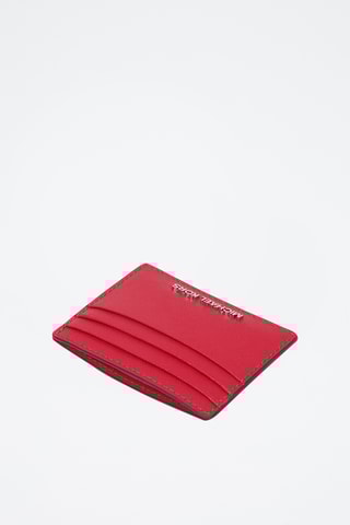 Leren Pasjeshouder - Rood