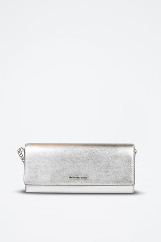 Leren Clutch - Zilverkleurig
