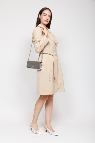 Leren Clutch - Zilverkleurig