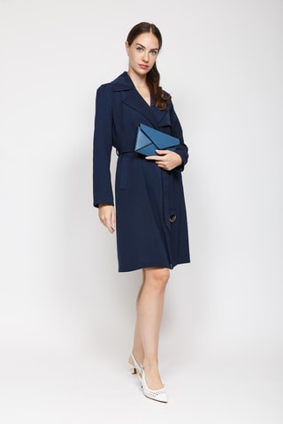 3 Leren Enveloppen - Kobaltblauw