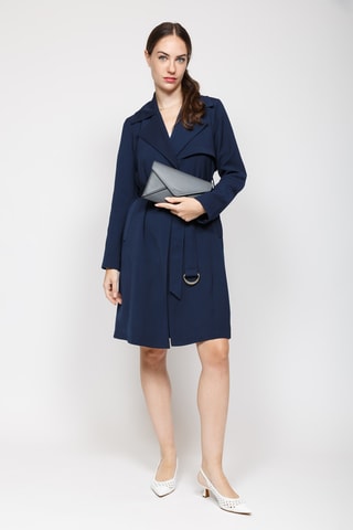 3 Leren Enveloppen - Kobaltblauw