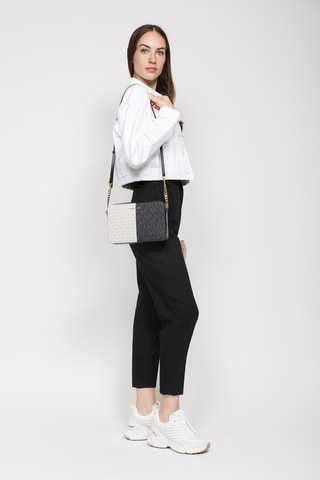 Schoudertas - Zwart en Ecru