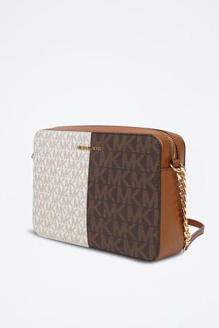 Schoudertas - Bruin en Ecru