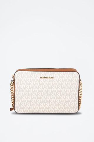 Schoudertas Ecru en Taupe