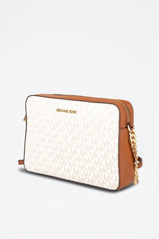 Schoudertas Ecru en Taupe