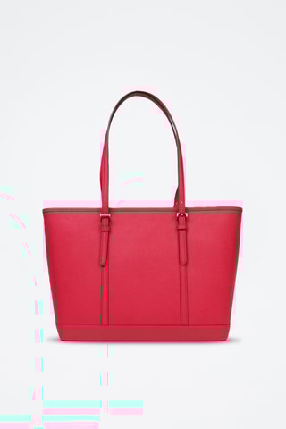 Leren Shopper - Rood