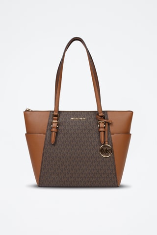 Leren Shopper - Bruin en Camel