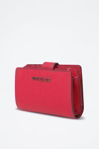 Leren Portefeuille - Frambozenrood