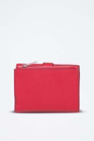 Leren Portefeuille - Frambozenrood