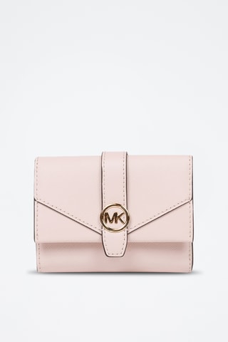 Leren Portefeuille - Poederroze